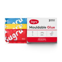 Sugru Moldable Glue - Original Formula - All-Purpose Adhesive, Advanced Silicone Technology - Holds up to 2 kg - Red, Yellow & Blue 3-Pack