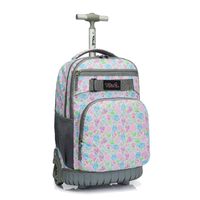 Tilami Rolling Backpack 18 inch Wheeled Laptop Backpack Waterproof School College Student Travel Trip Boys and Girls, Owl