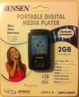 JENSEN Portable Digital Media Player 2GB SMPV-2GBUB