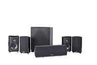 Definitive Technology Procinema 800 - Premium 5.1 Channel Home Theater Speaker System | 300W Powered Subwoofer, Center Channel + 4 Satellite Speakers | HD Dolby Surround Sound | Wall Mountable
