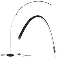 Brightech Sparq - Hanging, LED Arc Floor Lamp - Over the Couch, Contemporary Standing Lamp - Modern, Dimmable Light Arching From Behind the Sofa - Living Room & Office Pole Lamp