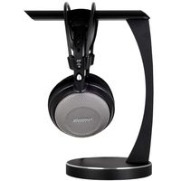 SilverStone Technology (EBA01B-USA Aluminum Hi-FI Audio Premium Headphone Stand, Black Color