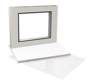 Golden State Art, Double Picture Mats with White Core Bevel Cut for 8X10 Photo Pictures (Mats, Backing, Clear Bags Included), Light Gray Over Black, 11x14-10 Pack (Double Mat)
