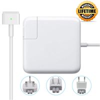 60W Compatible with MacBook Pro Charger, MacBook Air Charger, T-Tip Replacement Travel Plugs Bag, Magsafe 2 Magnetic T-Tip Power Adapter for Apple MacBook 13", 15" and 17 (After Mid 2012 Models)