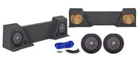 Dual 10" Kicker Subwoofers+Underseat Sub Box Enclosure for 00-03 Ford F150 Xcab