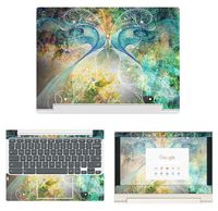 decalrus - Protective Decal Butterfly Skin Sticker for Lenovo ChromeBook C330 (11.6" Screen) case Cover wrap LEchrmbookC330-197