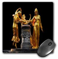 3dRose LLC 8 x 8 x 0.25 Inches Famous Mozart Monument Dresden Germany Mouse Pad (mp_61923_1)