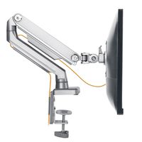 EleTab Single Monitor Desk Mount - Height Adjustable Single Monitor Stand Articulating Full Motion Swivel VESA Arm Fits for Computer Screen 17 to 32 inches, Hold up to 17.6 lbs