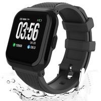 Smart Watch Fitness Tracker,IP68 Waterproof Smartwatch for Android iOS Men Women Touchscreen Watch with All-Day Heart Rate Blood Pressure Tracking Smart Wrist Pedometer Sleep Monitoring Birthday Gift