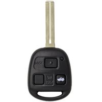Keyless2Go New Uncut Keyless Remote Combo Flip Key Fob with Short Blade for Vehicles That Use FCC HYQ1512V