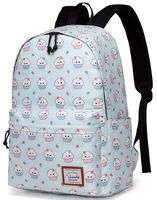 School Backpack for Girls,VASCHY Water Resistant Durable Casual Schoolbag Bookbag for Middle School Students in Blue Ice-Cream