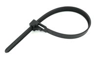 200 Ct Progo Black 8" Releasable & Reusable Standard Duty Nylon Cable Zip Ties