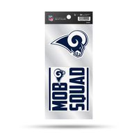 NFL Los Angeles Rams Double Up Die Cut 2-Piece Sticker Sheet