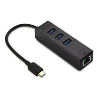 Cable Matters 3 Port USB C Hub with Ethernet (USB C to Ethernet Hub) - Thunderbolt 3 Port Compatible for MacBook Pro, Dell XPS 13, 15, HP Spectre x360, Surface Book 2, Lenovo Yoga 910 and More