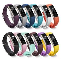 BeneStellar Fitbit Alta Bands with Steel Buckle, Newest Silicone Bracelet Strap Replacement Small and Large Bands for Fitbit Alta HR and Alta (Metal Clasp), Pack of 12