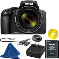 Nikon COOLPIX P900 Digital Camera with 83x Optical Zoom and Built-In Wi-Fi (Black) Bundle - International Version