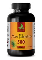 Male Prostate Health - Saw Palmetto 500MG - Saw Palmetto Supplements - 1 Bottle 100 Capsules