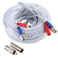 SANNCE 100FT 30M Surveillance Camera Cable, BNC Video Power Extension Cable Cord for AHD/Analog 960HCCTV Camera Security System(White)