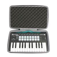co2crea Hard Travel Case for Novation LAUNCHKEY MINI MK2 25 Key USB Keyboard Controller