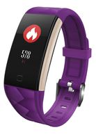 VERSUSWOLF Fitness Tracker Colorful Screen Smart Waterproof Bracelet Heart Rate Blood Pressure Monitor Smart Bracelet for Kids Women Men (Purple-3)