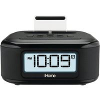 iHome iPL23 Alarm Clock FM Radio with Lightning iPhone Charging Dock Station for iPhone Xs, XS Max, XR, X, iPhone 8/7/6 Plus USB Port to Charge Any USB Device
