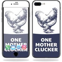 MightySkins Skin Compatible with Apple iPhone 8 Plus - One Mother Clucker | Protective, Durable, and Unique Vinyl Decal wrap Cover | Easy to Apply, Remove, and Change Styles | Made in The USA