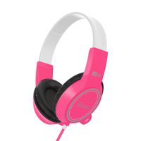 MEE audio KidJamz 3 Child Safe Headphones for Kids with Volume-Limiting Technology (Pink)