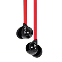 Veho Z-1 In-Ear Headphones | Anti Tangle Cable | Stereo Noise Isolating | Earbuds | Earphones - Red (VEP-003-360Z1-R)