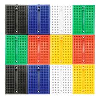 LampVPath [12Packs] 170 Points Mini Small solderless breadboard for Arduino Proto Shield (6 Colors)