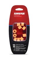 Shure EAORF2-10L Large Foam Sleeves (10 Included/5 Pair) for E2c, SE102MPA, i2c & QuietSpot Earphones (Orange)