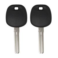 Keyless2Go New Uncut Replacement Transponder Ignition Car Key TOY50 (2 Pack)