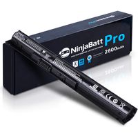NinjaBatt Pro Laptop Battery for HP VI04 756743-001 756745-001 756744-001 756478-851 ProBook 440 G2 450 G2 756478-421 756478-421 756478-422 Envy 14 15 17 - Samsung Cells [4 Cells/2600mAh/38Wh]