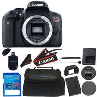 Canon EOS Rebel T6i Digital SLR (Body Only) - Wi-Fi Enabled + 16GB Deluxe Accessory Bundle