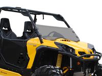 SuperATV Heavy Duty Dark Tint Standard Polycarbonate Half Windshield for Can-Am Commander 800/1000 (2011+) - Installs in 5 Minutes!