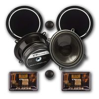 CT SOUNDS 5.25 Inch Car Audio Component Speakers Set - 2-Way Full Range, 0.75" Voice Coil, 19mm Silk-Dome Tweeter, 240W Peak Power, Rubber Surround Cone with Protection Grills - Strato 2-Way 6.5 Inch