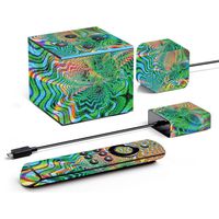 MightySkins Skin Compatible with Amazon Fire TV Cube - Psychedelic | Protective, Durable, and Unique Vinyl Decal wrap Cover | Easy to Apply, Remove, and Change Styles | Made in The USA