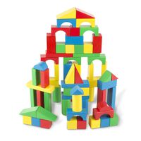 Melissa & Doug 100-Piece Wood Blocks Set