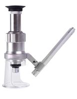 100X Wide Stand Peak Microscope W/LED BASEINCH/Metric Reticle Show by Kolorguide