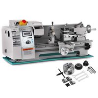 BestEquip 8x16 Inch Metal Lathe 2500RPM 750W Mini Bench Lathe Variable Spindle Speed Lathe Machine for Mini Precision Parts Processing
