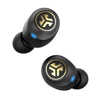 JLab Audio JBuds Air Icon True Wireless Signature Bluetooth Earbuds + Charging Case - Black & Gold - IP55 Sweat Resistance - Bluetooth 5.0 Connection - Stereo Phone Calls - 3 EQ Sound Settings
