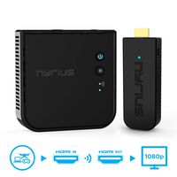 Nyrius Aries Pro Wireless HDMI Transmitter and Receiver to Stream HD 1080p 3D Video from Laptop, PC, Cable, Netflix, YouTube, PS4, Drones, Pro Camera, to HDTV/Projector/Monitor (NPCS600)