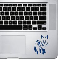 StickAny Palm Series Fox Tribal Sticker for MacBook Pro, Chromebook, and Laptops (Navy)