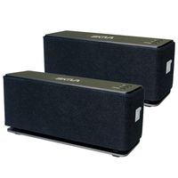 Bluetooth Speakers [2-Pack] - Skiva BigBass 20 Watt Ultra-Loud Ultra-Portable with 6 Hours Playtime (Aluminum-Alloy, Strong Bass, High Fidelity Sound, Built-in Microphone) for iPhone 6s [Model:SP106]