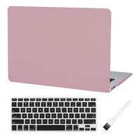 MacBook Air 13 inch Case A1369 A1466 Laptop Hard Case Matte Rubberized Hard Shell Case Cover Old Version Big Models A1369 A1466 Case Silicone Keyboard Cover and Dust Brush(Pink)