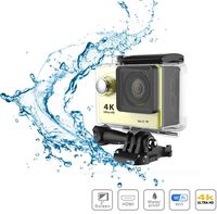 i-TecoSky WiFi Ultra HD 4K Sports Action Camera Cam Camcorder DVR DV Video 170D Wide Angle 2.0 LCD 30M Waterproof Outdoor Mini Helmet Action Video Camera Diving Recorder (yellow)
