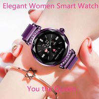 Fashion Smart Watch for Women, Female Blood Pressure Monitor Heart Rate Fitness Tracker Health Bracelet Compatible for iPhone Samsung Android iOS Phone, Best Women smartwatch, Gift for her