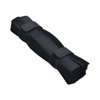 SAISN 50pcs Reusable Cable Ties Cord Fastening Cable Organizer Management 7 Inch (black)