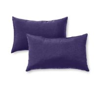 Greendale Home Fashions OC5811S2-NAVY Navy Rectangle Outdoor Accent Pillow, Set of 2