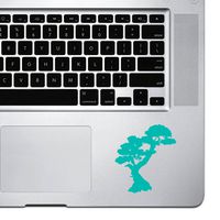 StickAny Palm Series Bonsai Tree Sticker for MacBook Pro, Chromebook, and Laptops (Turquoise)