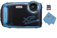 Fujifilm FinePix XP140 Waterproof Digital Camera w/32GB SD Card - Sky Blue